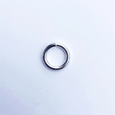 Anneau de montage rond en plaqué argent 10 microns