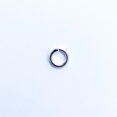 Anneau de montage rond en plaqué argent 10 microns