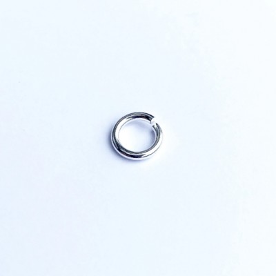 Anneau de montage rond en plaqué argent 10 microns