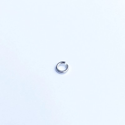 Anneau de montage rond en plaqué argent 10 microns