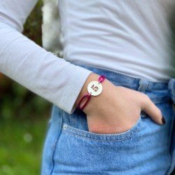 Bracelet satin Chiffre Moyen