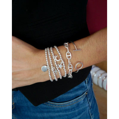 bracelet gaïa perles pampilles multiples