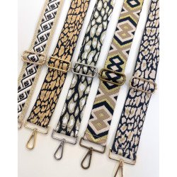 bandoulières nude gold