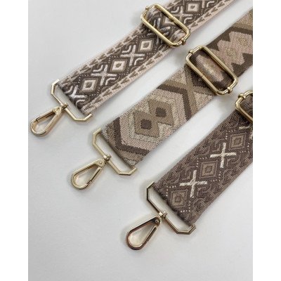 Bandoulière bronze côté