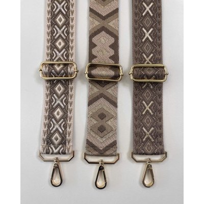 Bandoulière bronze face