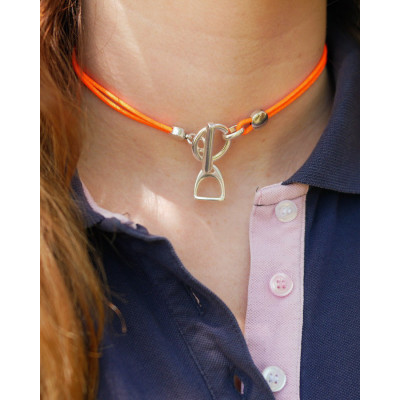 Collier Jappeloup orange face