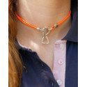 Collier Jappeloup orange face