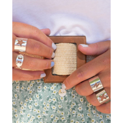 Bague ajourée ÉTOILE plusieurs