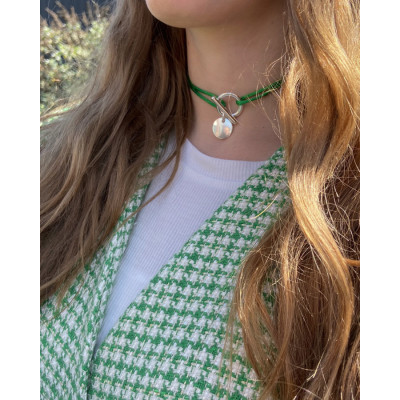 Collier Toggle Satiné côté