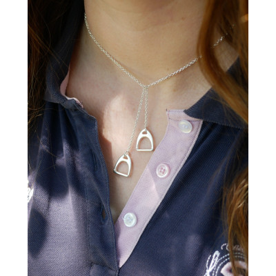 Collier Crin Blanc porté