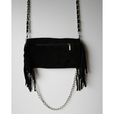 Sac Cooper à franges Noir dos