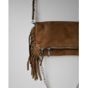 Sac Cooper à franges Taupe