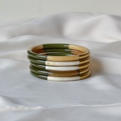 Jonc corne 6 mm tricolore 2