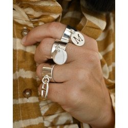 Bague outlet breloque argent