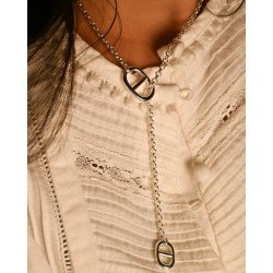 Collier coulissant maille marine