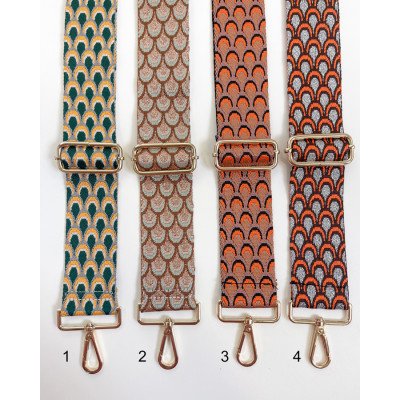 Bandoulière motif queue de paon