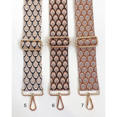 Bandoulière motif queue de paon