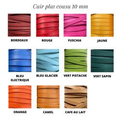 Bracelet Cuir, Breloque au choix 2