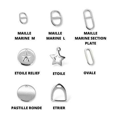 Bracelet cuir ajustable Bleu clair