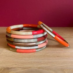 Jonc corne 6 mm tricolore