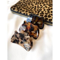 Pinces à Cheveux en Forme de Chat – Motifs Léopard et...