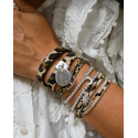 Bracelets cuir léopard au choix