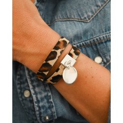 Bracelets cuir léopard au choix 2