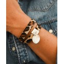 Bracelets cuir léopard au choix