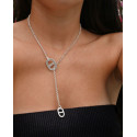 collier coulissant maille marine