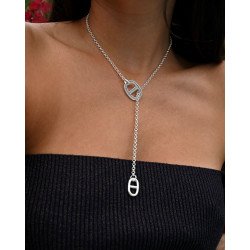 collier coulissant maille marine 2