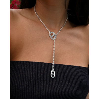 Collier coulissant maille marine...