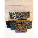 Pochette Sunny léopard daim nubuck