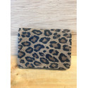 Pochette Sunny léopard daim nubuck