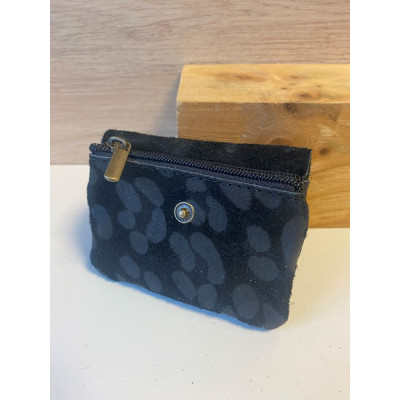 Pochette Sunny léopard daim nubuck