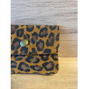 Pochette Sunny léopard daim nubuck