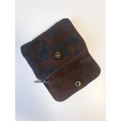 Pochette Sunny léopard daim nubuck