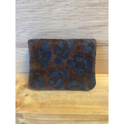 Pochette Sunny léopard daim nubuck