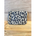 Pochette Sunny léopard daim nubuck