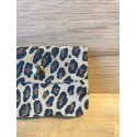 Pochette Sunny léopard daim nubuck