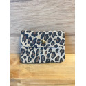 Pochette Sunny léopard daim nubuck
