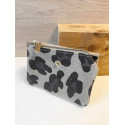 Pochette Sunny léopard daim nubuck