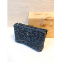 Pochette Sunny léopard daim nubuck