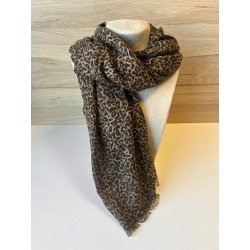 Écharpe léopard - foulard écharpe doux imprimé panthère...