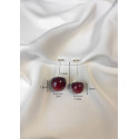 Boucles d'oreilles cerise