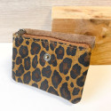 Pochette Sunny léopard daim nubuck et cuir brillant