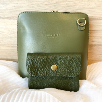 Pochette Sunny mini en Cuir grainé