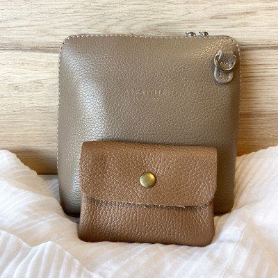Pochette Sunny mini en Cuir grainé