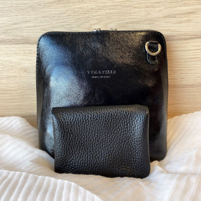 Pochette Sunny mini en Cuir grainé