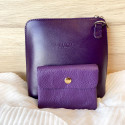 Pochette Sunny mini en Cuir grainé