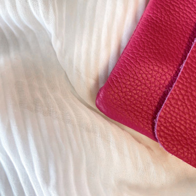 Pochette Sunny mini en Cuir grainé